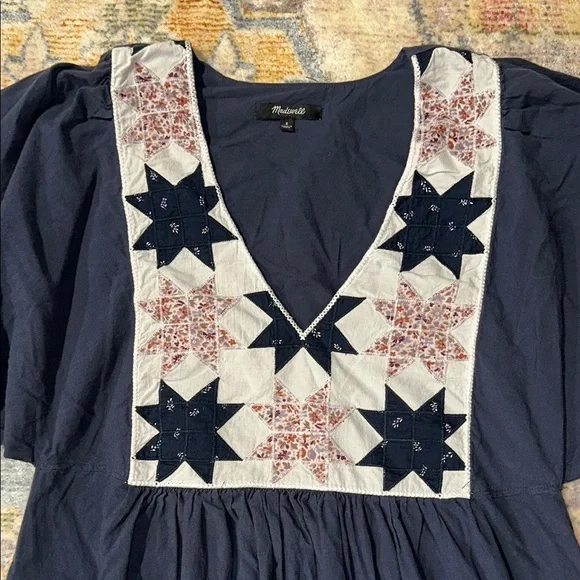 Quilted Patchwork Midi Dress - Picture 2 of 8